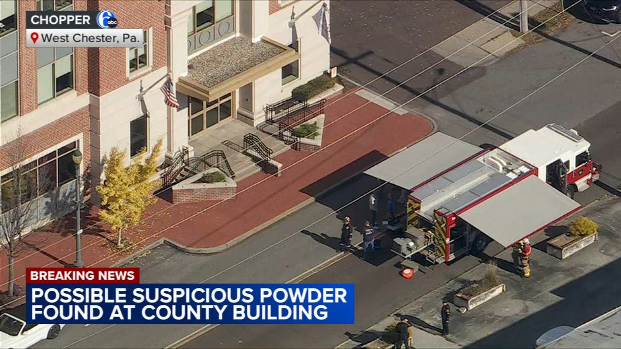 Hazmat team responds after report of possible suspicious powder at county building in West Chester
— 6ABC Action News (Philadelphia)